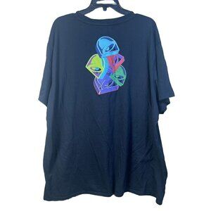 Taco Bell T-Shirt Women's 3XL Black Neon Bells Graphic Work Employee Uniform Tee